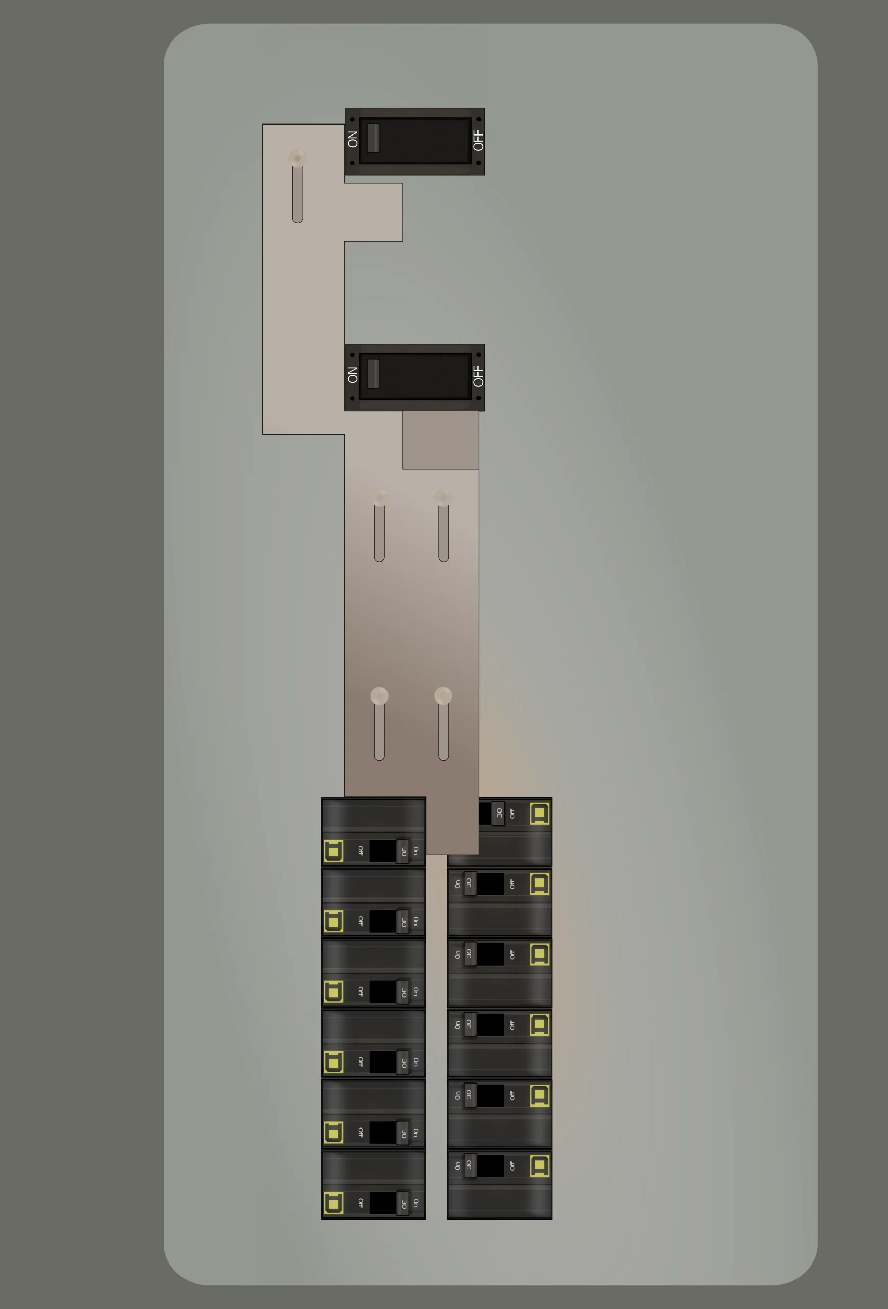 K-5511 Panel Photo With Main On and Generator Off